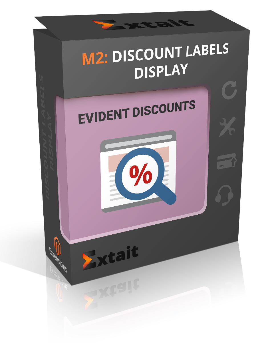 Discount Labels Display Extension for Magento 2 
