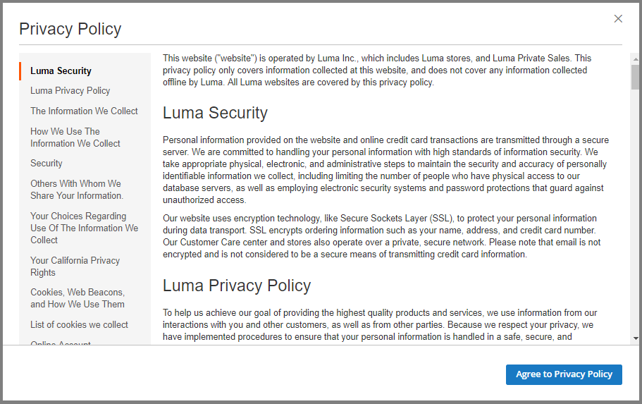 Maintenance Privacy Policy